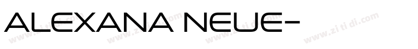 Alexana Neue字体转换 Alexana Neue字体转换